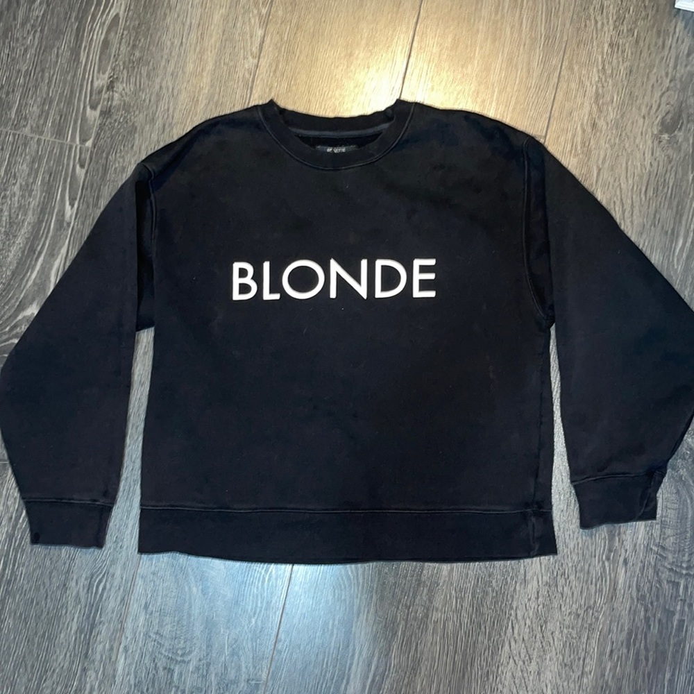 Brunette the Label Blonde crewneck sweatshirt